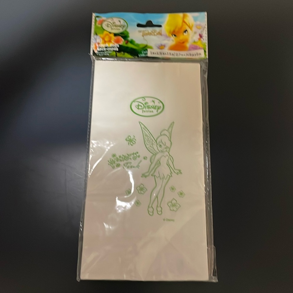 NEW Disney Tinkerbell Fairies 15 Square Bottom Lunch Bags